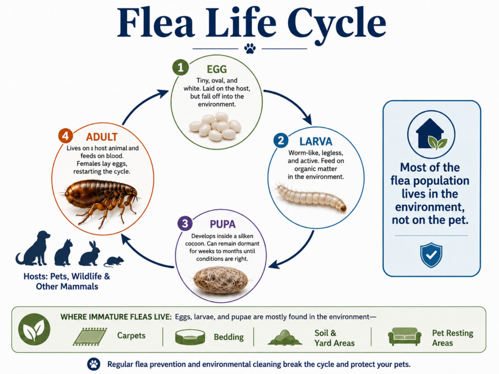 flea life cycle