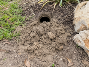 armadillo burrow