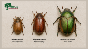 scarab beetles, grubs